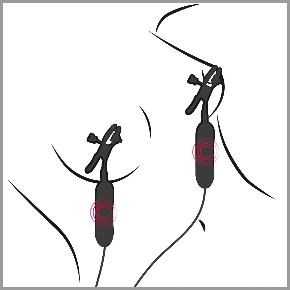 FETISH FANTASY SERIES - VIBRATING NIPPLE CLAMPS