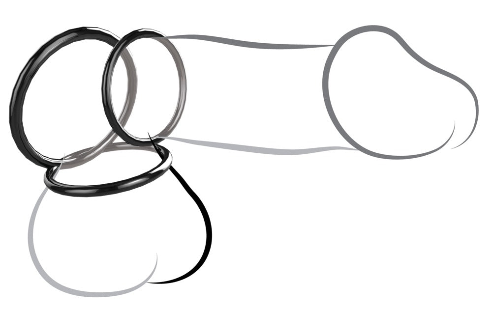 FANTASY C-RINGZ - SILICONE 3-RING STAMINA SET