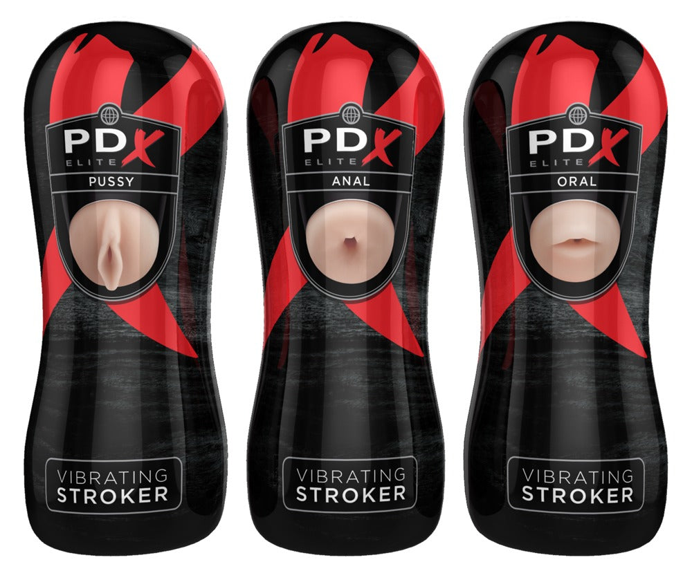 PDX ELITE - VIBRATING STROKER DISPLAY