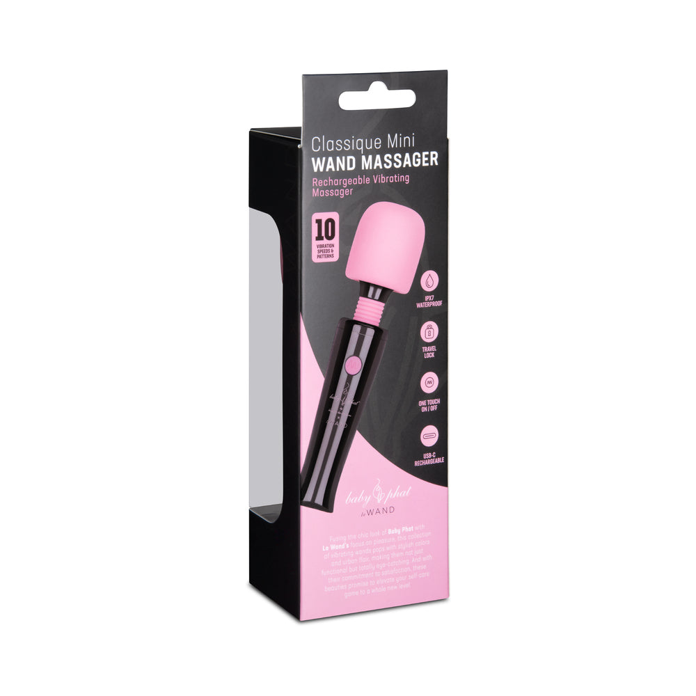 LE WAND - MASSAGUADOR VIBRATÓRIO RECARREGÁVEL BABY PHAT X LE WAND CLASSIQUE MINI DEEP PURPLE