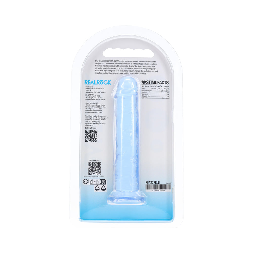 SHOTS - REALROCK DILDO REALISTA 5 POL. AZUL
