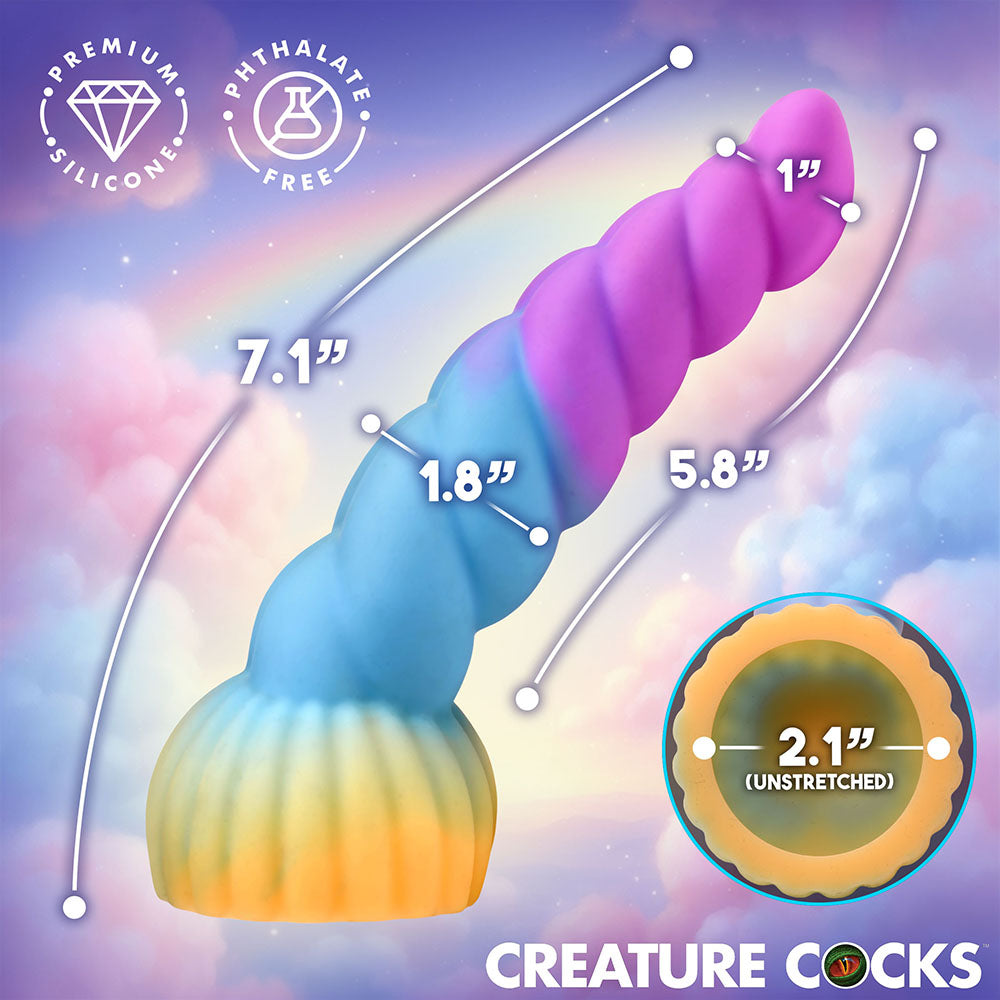 XR BRANDS - ACESSÓRIO PARA VIBRADOR DE SILICONE CREATURE COCKS UNICORN