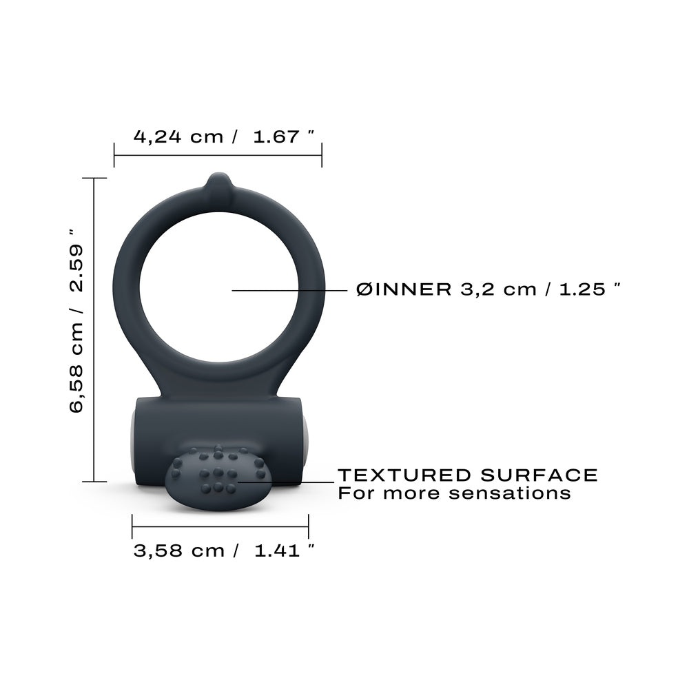 LOVELY PLANET - ANEL PENIANO VIBRATÓRIO PARA CLÍTORIS DORCEL POWER PRETO