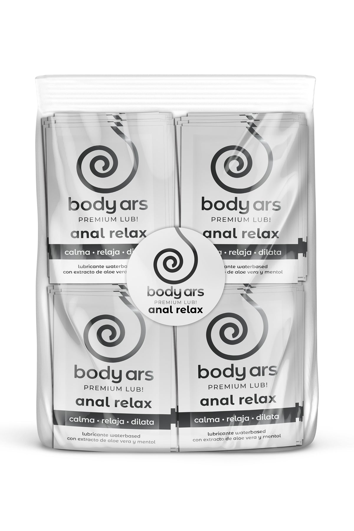 BODY ARS - BOLSA 100U. SOBRES MONODOSIS GEL BODY ARS RELAJANTE ANAL-WATERBASED