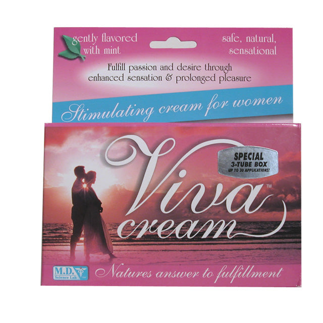 SWISS NAVY - VIVA CREAM CREME ESTIMULANTE EMBALAGEM DE 3 TUBOS DE 10 ML