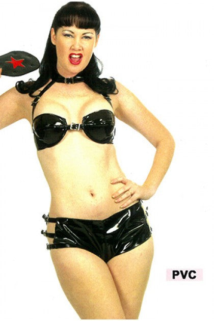 STORMY LEATHER - STORMY BIKINI BARBARY NEGRO PVC
