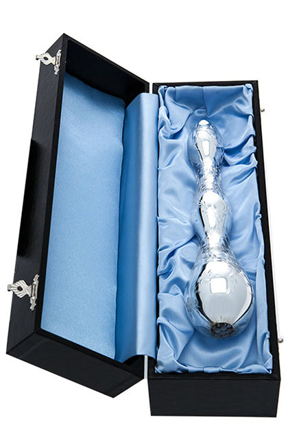 SHIRI ZINN - DILDO ESPEJO DE CRISTAL PLATEADO