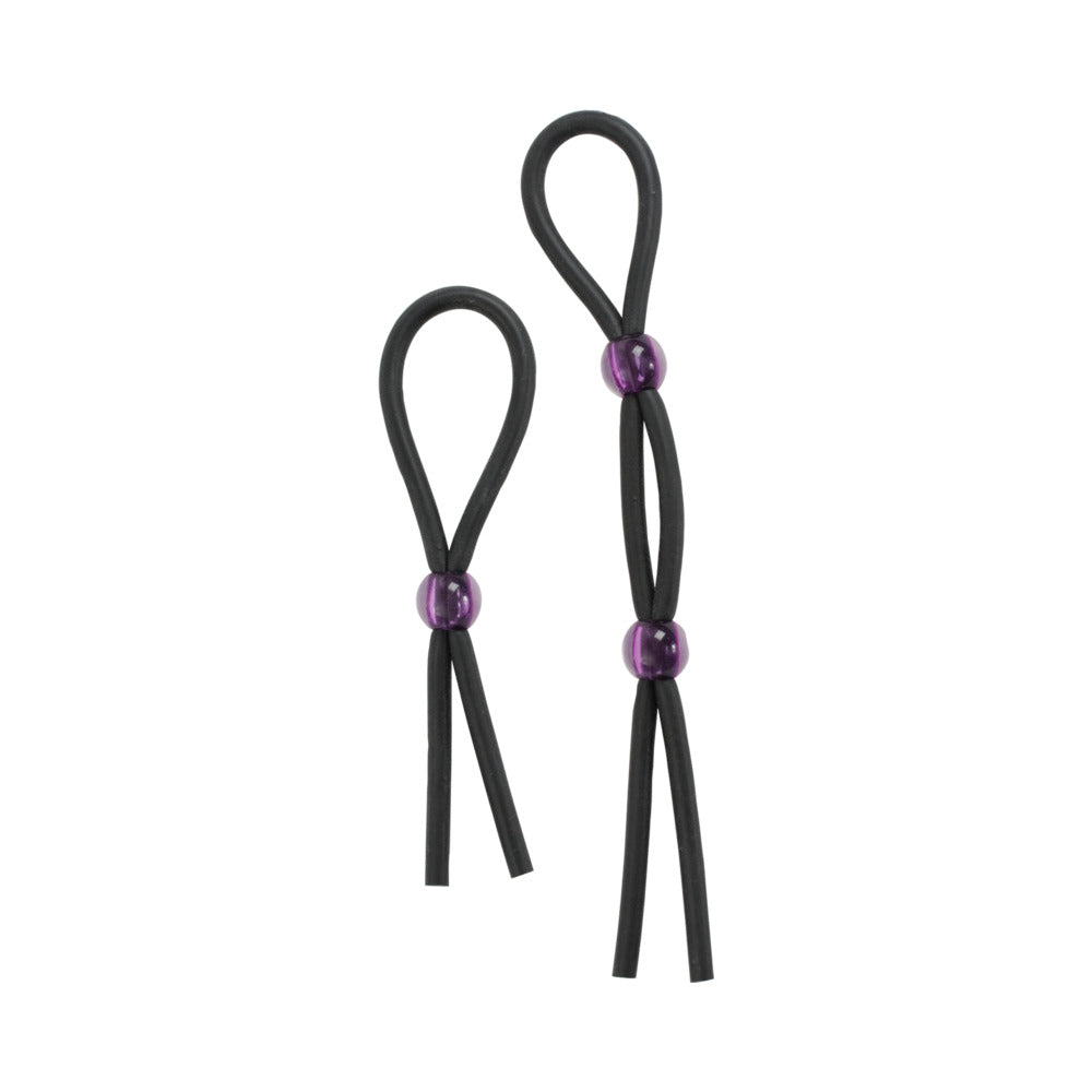 DOC JOHNSON - COCK TIES (BLACK) LASSO/BOLO