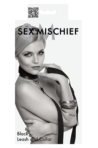 SEX & MISCHIEF - BLACK LEASH & COLLAR