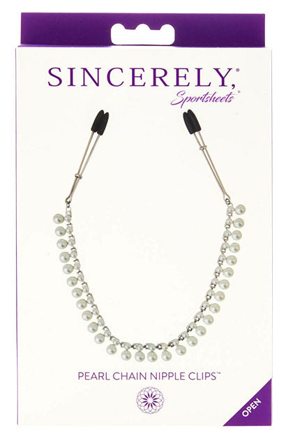 SPORTSHEETS - PEARL CHAIN NIPPLE CLIPS