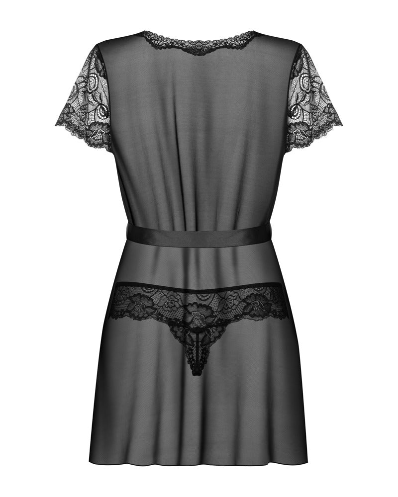 OBSESSIVE - ALLURIA PEIGNOIR & THONG