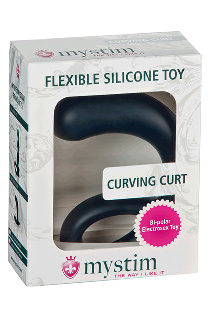 MYSTIM CURVING CURT - WITH E-STIM - BLACK