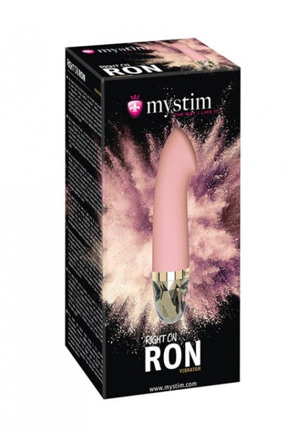 MYSTIM - RIGHT ON RON VIBRATOR, ROSE