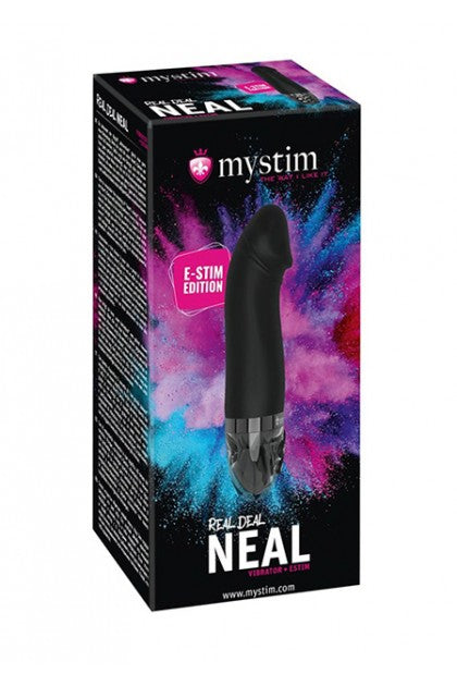 MYSTIM - REAL DEAL NEAL ESTIMVIBRATOR, BLACK
