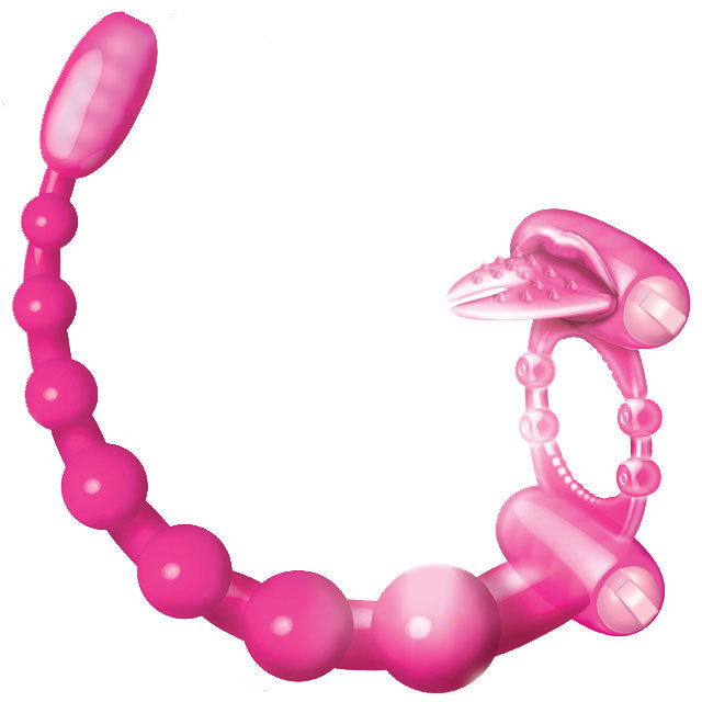 HOTT PRODUCTS - SCORPION DUAL PLEASURE RING WITH ANAL VIBE
