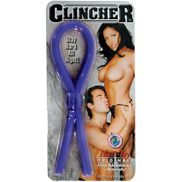 NASSTOYS - CLINCHER ADJUSTABLE COCK RING (BLUE) LASSO/BOLO