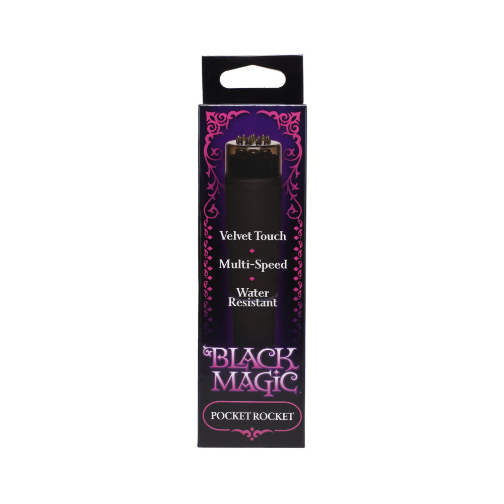 DOC JOHNSON - BLACK MAGIC POCKET ROCKET MASSAGER