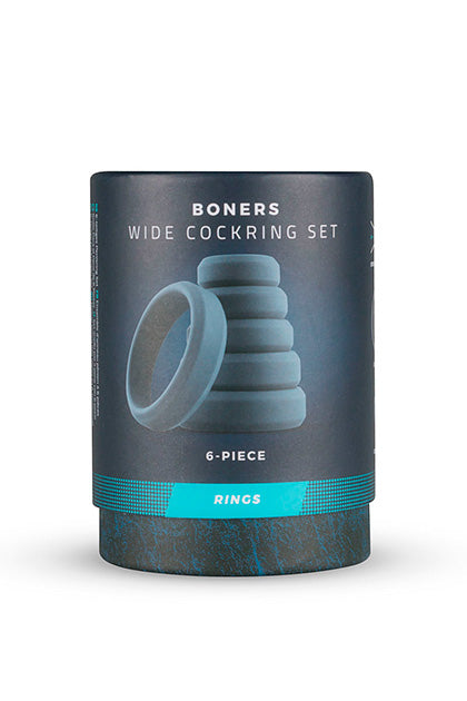 BONERS - 6-PIECE COCK RING SET