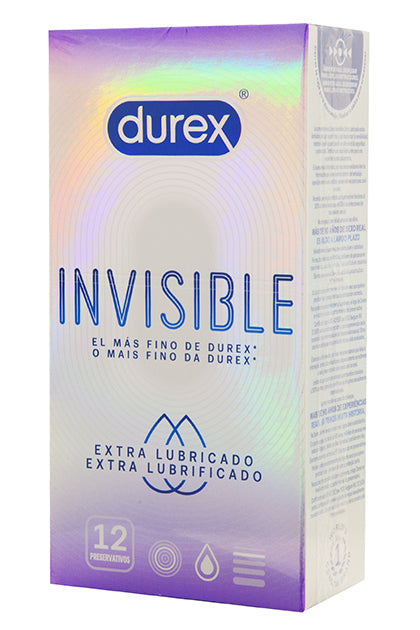 DUREX - INVISIBLE EXTRA LUBRICADO 12 UDS.