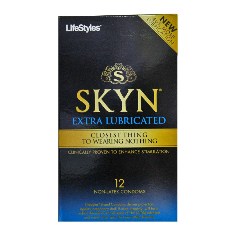 LIFESTYLES - PRESERVATIVOS SKYN EXTRA LUBRIFICADOS (EMBALAGEM DE 12) (EMBALAGEM EM CAIXA)