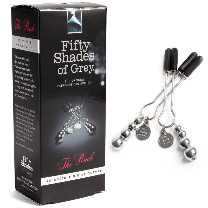 FIFTY SHADES OF GREY - THE PINCH ADJUSTABLE NIPPLE CLAMPS