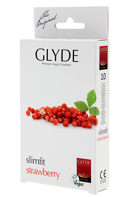GLYDE - ULTRA SLIMFIT STRAWBERRY 10 UDS