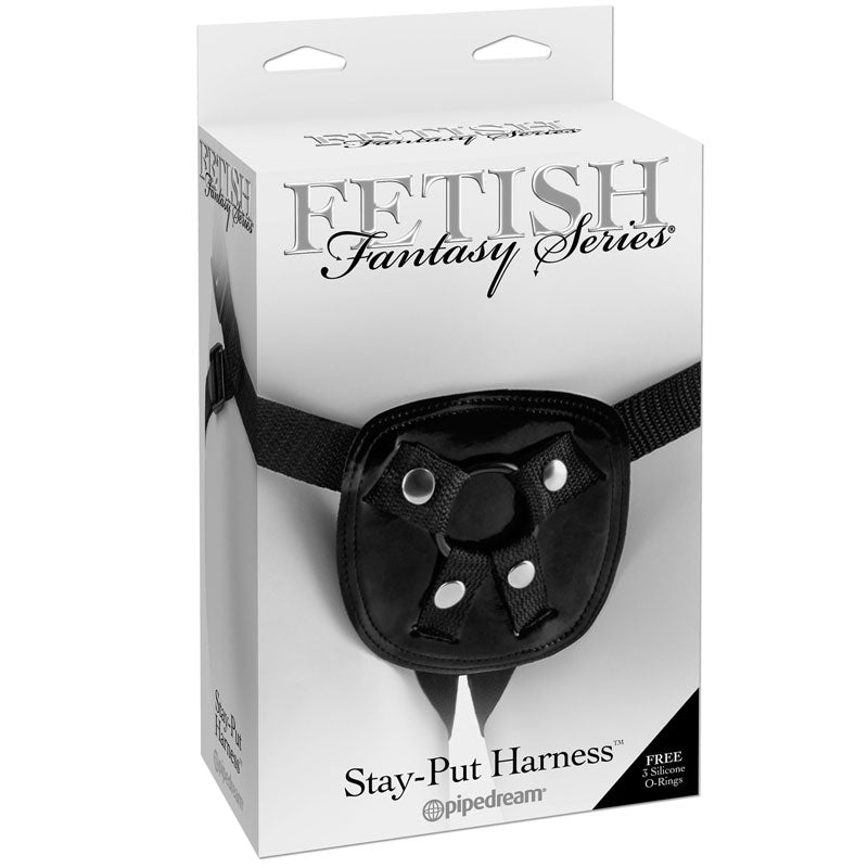 PIPEDREAM - FETISH FANTASY SERIES ADJUSTABLE STAY-PUT HARNESS BLACK