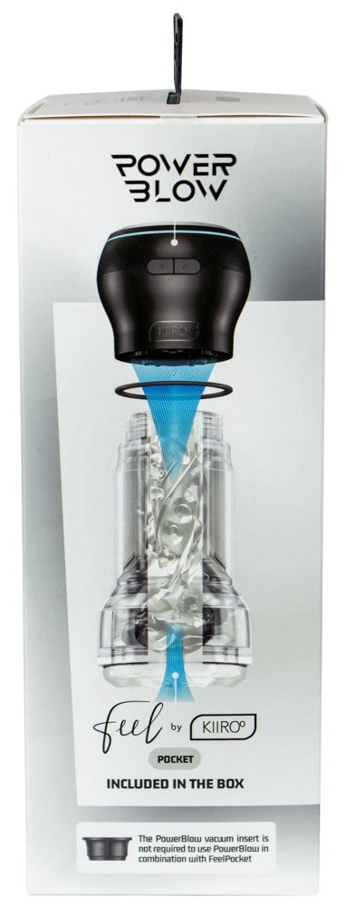 KIIROO - FEEL POCKET STROKER CRYSTAL + POWERBLOW COMBO
