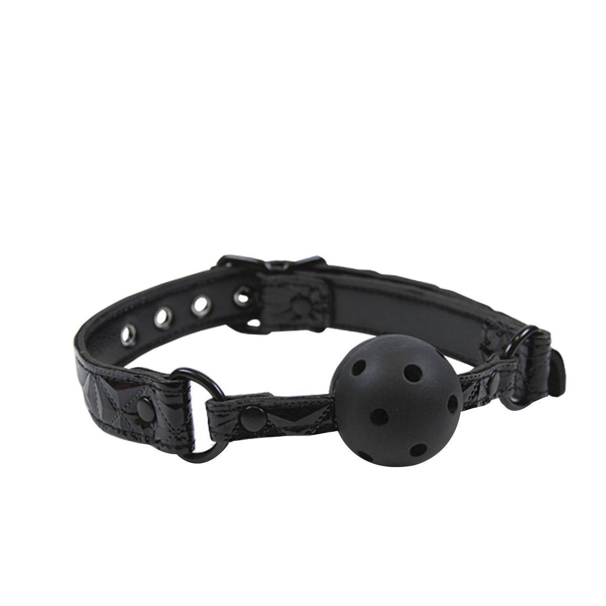NS NOVELTIES - SINFUL VINYL BALL GAG PRETO