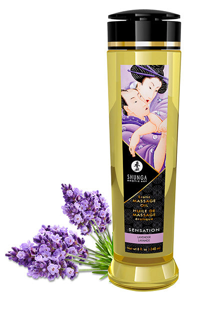 SHUNGA - MASSAGE OIL SENSATION - LAVANDA