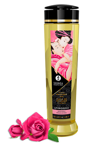 SHUNGA - APHRODISIA MASSAGE OIL - ROSES
