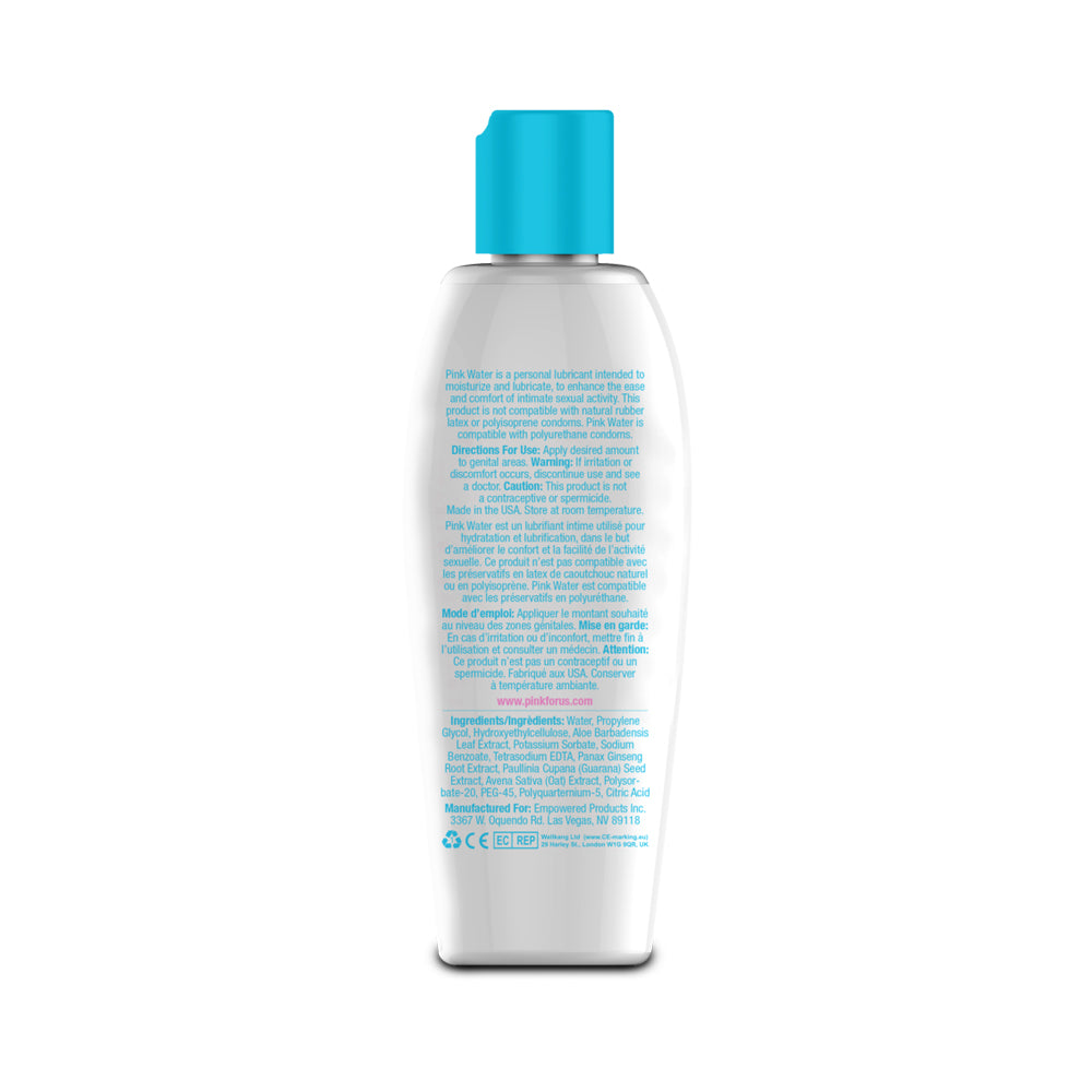 PINK SENSUALS - PINK WATER WATER-BASED LUBRICANT 4.7 OZ.