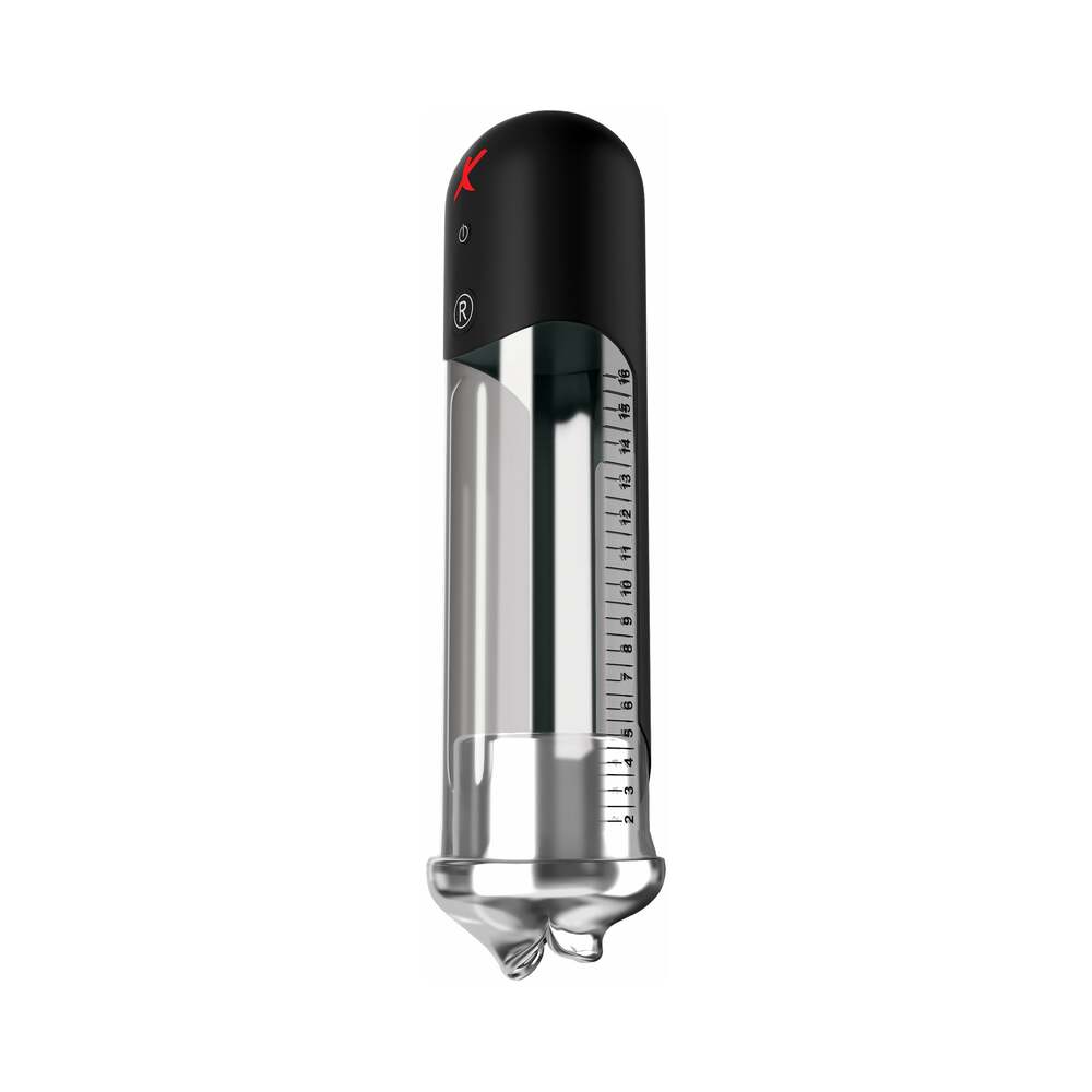 PDX BRANDS - PDX ELITE AUTOMATED SUCTION BLOWJOB PUMP CLEAR/BLACK
