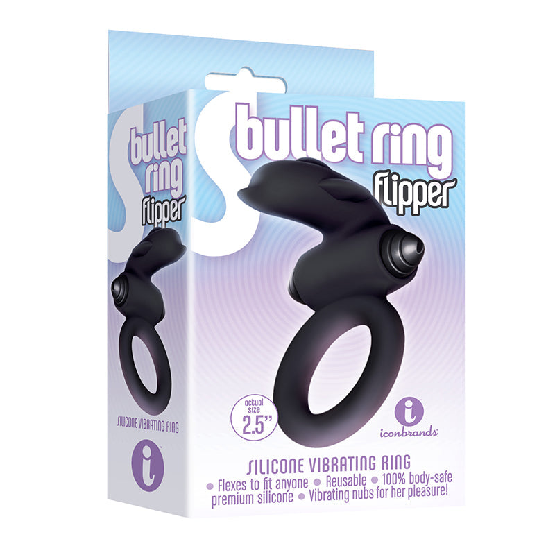 ICON BRANDS - THE 9'S, S-BULLET RING - FLIPPER, SILICONE