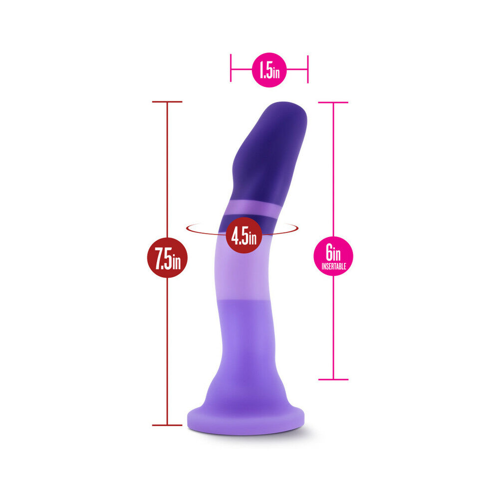 BLUSH - AVANT D2 PURPLE RAIN 7.5 IN. SILICONE DILDO