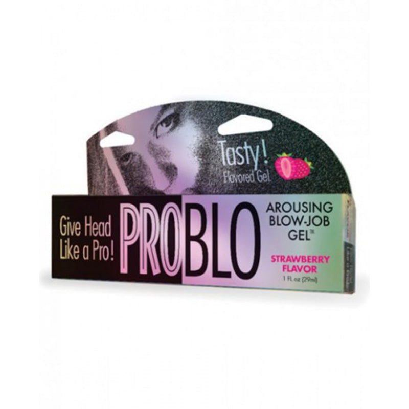LITTLE GENIE - PROBLO ORAL PLEASURE GEL STRAWBERRY 1 OZ.