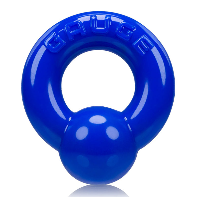 OXBALLS - GAUGE COCK RING POLICE BLUE