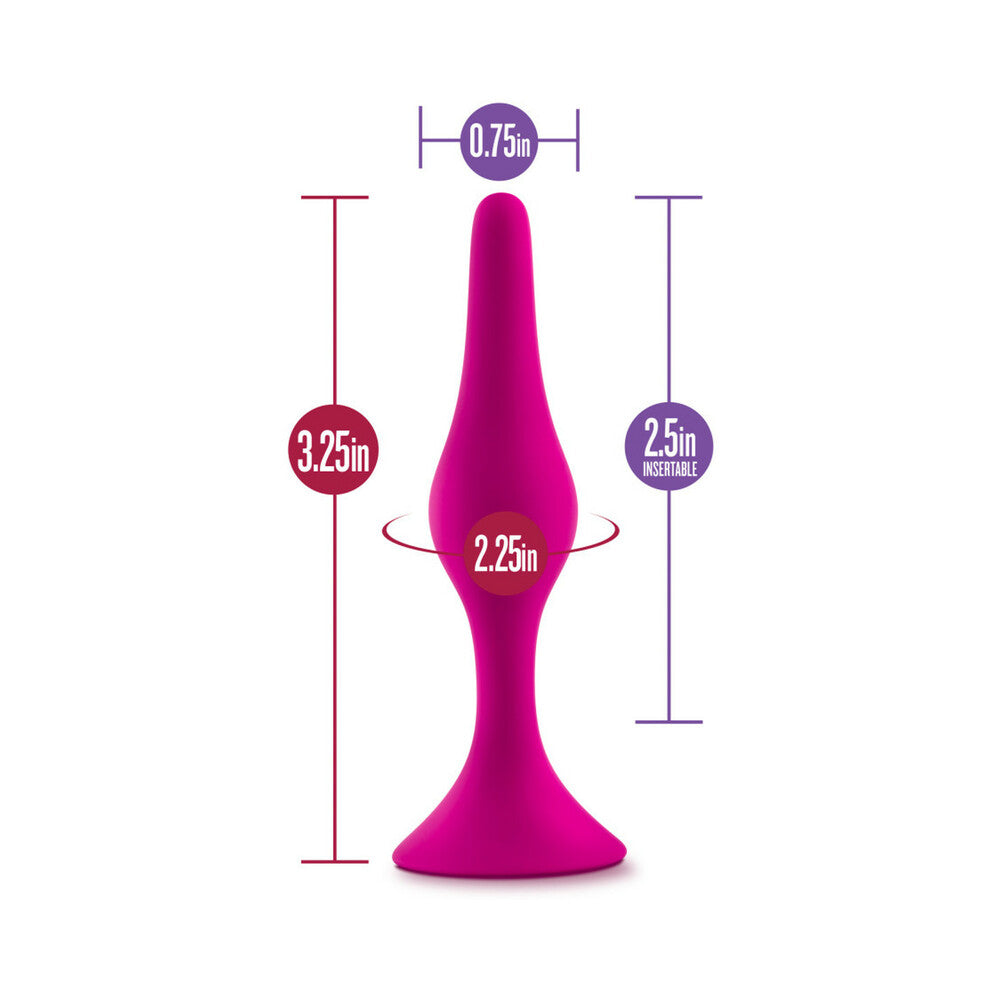 BLUSH - LUXE SILICONE BEGINNER PLUG SMALL