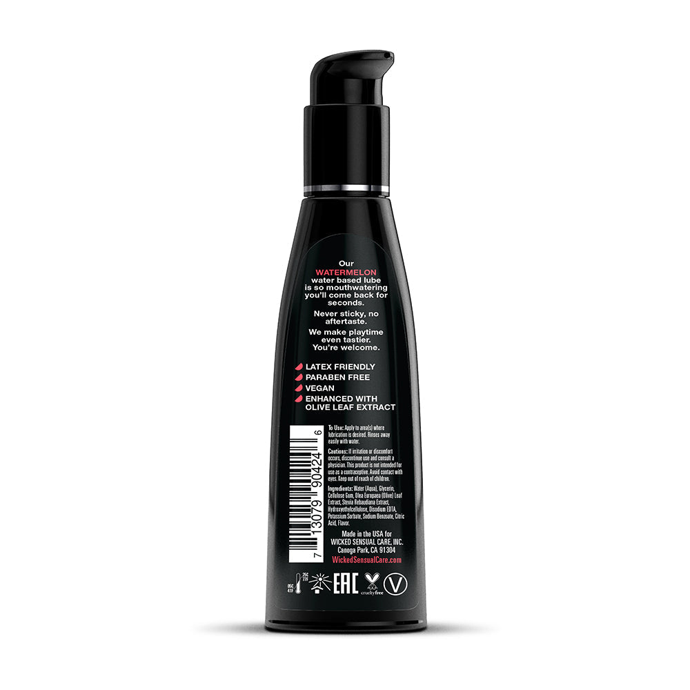 WICKED - AQUA WATERMELON WATER-BASED LUBRICANT 4 OZ.