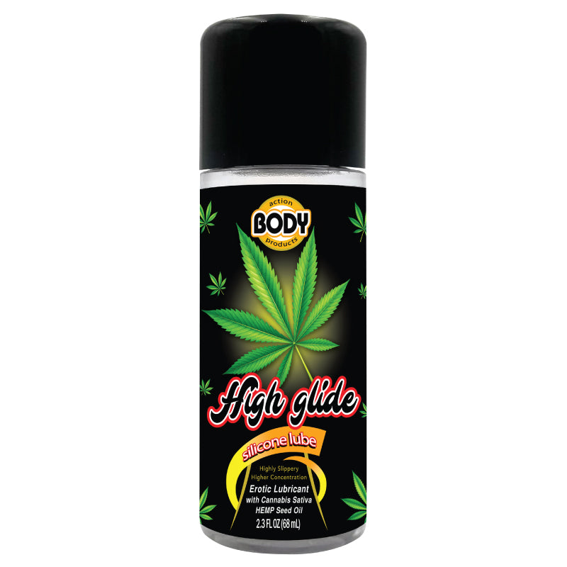 BODY ACTION - HIGH GLIDE EROTIC SILICONE LUBRICANT 2.3 OZ BOTTLE