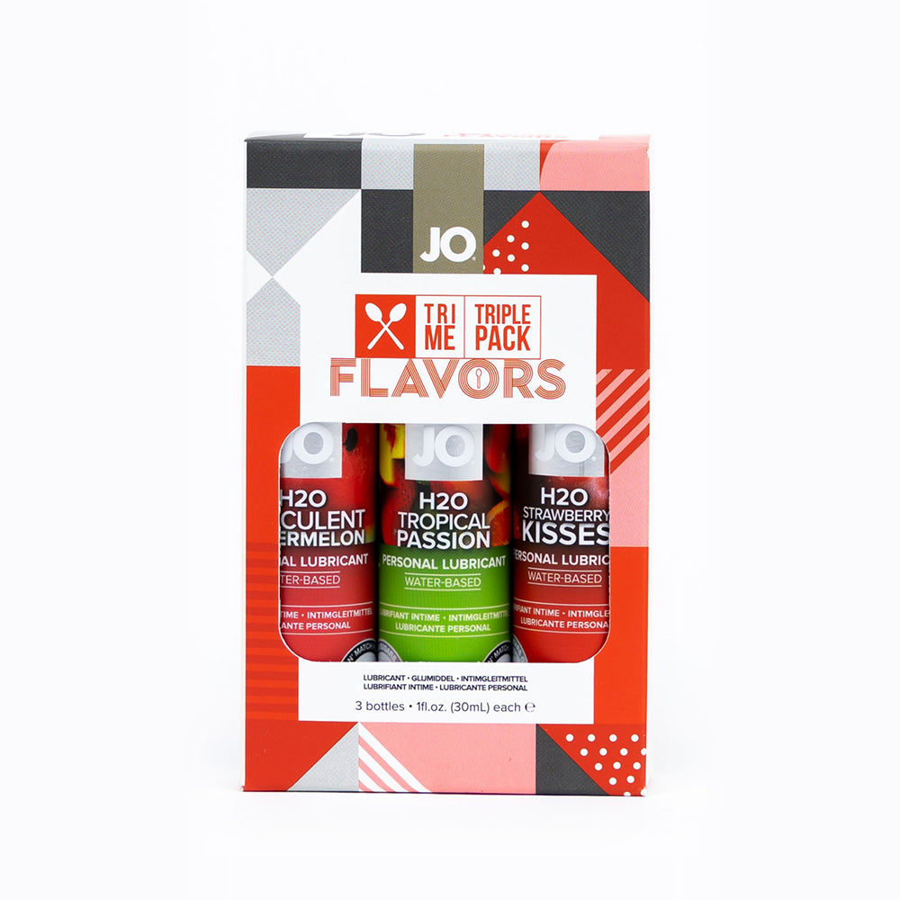 SYSTEM JO JO TRI-ME TRIPLE PACK FLAVORS WATER-BASED LUBRICANT 3-PACK