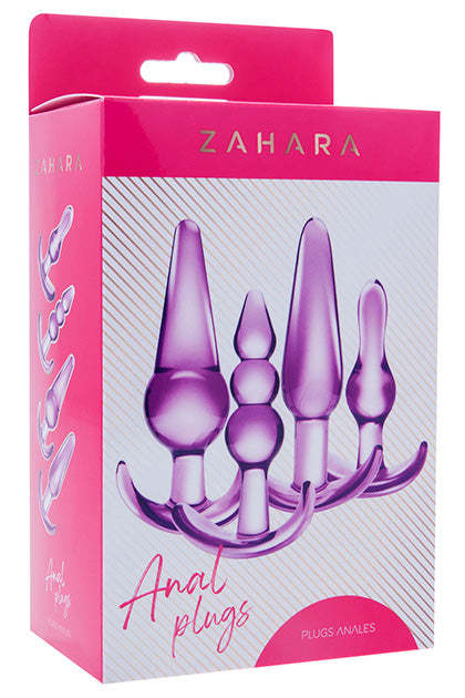 ZAHARA - ANAL KIT 4PCS PURPLE