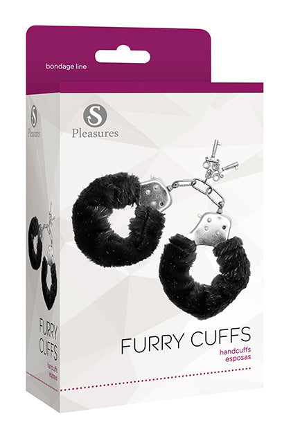 S PLEASURES - FURRY CUFFS BLACK