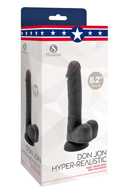 S PLEASURES - DON JON BLACK HIPERREALISTIC 20,5 CM