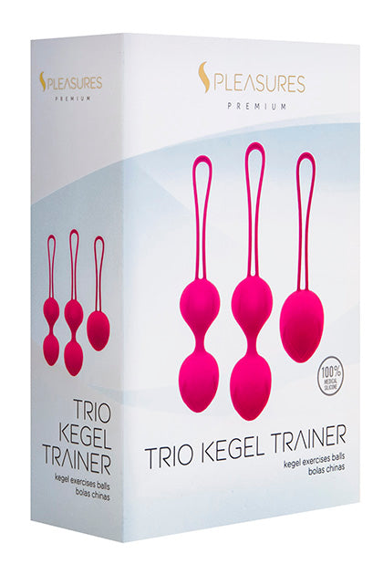 S PLEASURES PREMIUM LINE - CONJUNTO DE TREINADORES KELGEL ROSA ESCURO