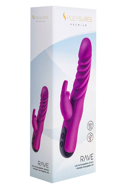 S PLEASURES PREMIUM LINE - S PLEASURES PREMIUM RAVE VIBRATOR FRAMBUESA