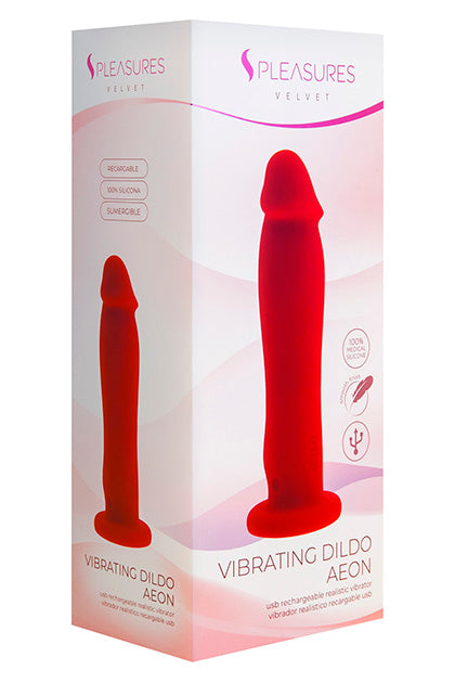 Vibrating Dildo Aeon Red
