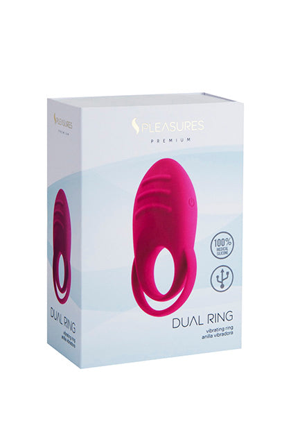 DUAL COCK RING - RED