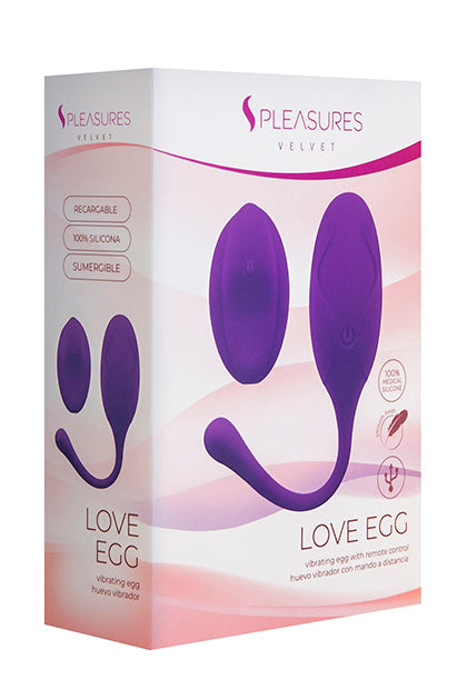 S PLEASURES VELVET - LOVE EGG PURPLE