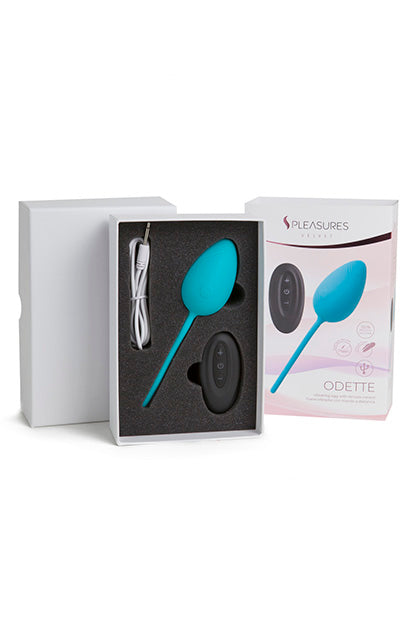 S PLEASURES VELVET - EGG VIBRATOR ODETTE - TURQUOISE